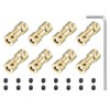 PATIKIL Rigid Coupling 4mm-5mm Copper Shaft Coupling Motor Connector for