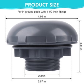 EINDER Pool Inlet Strainer P6H1317 Replacement Kit for Intex, Coleman Outdoor Above Ground Pools, Pool Strainer for 33mm Pool Fittings