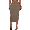 Women's Long Midi Pencil Skirt - High Waisted Bodycon Summer