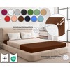 Sesto Senso Fitted Sheet 140 x 200 cm Brown for