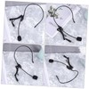 FRCOLOR 4PCS Head Mounted Microphone with Voice Amplifier Wired Earhook