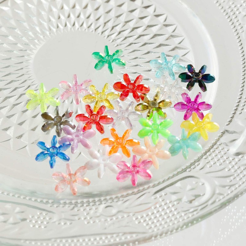 Shimamura ASH-FL7-6 Flower Beads, 200 Pieces Deluxe DX 0.3 inch