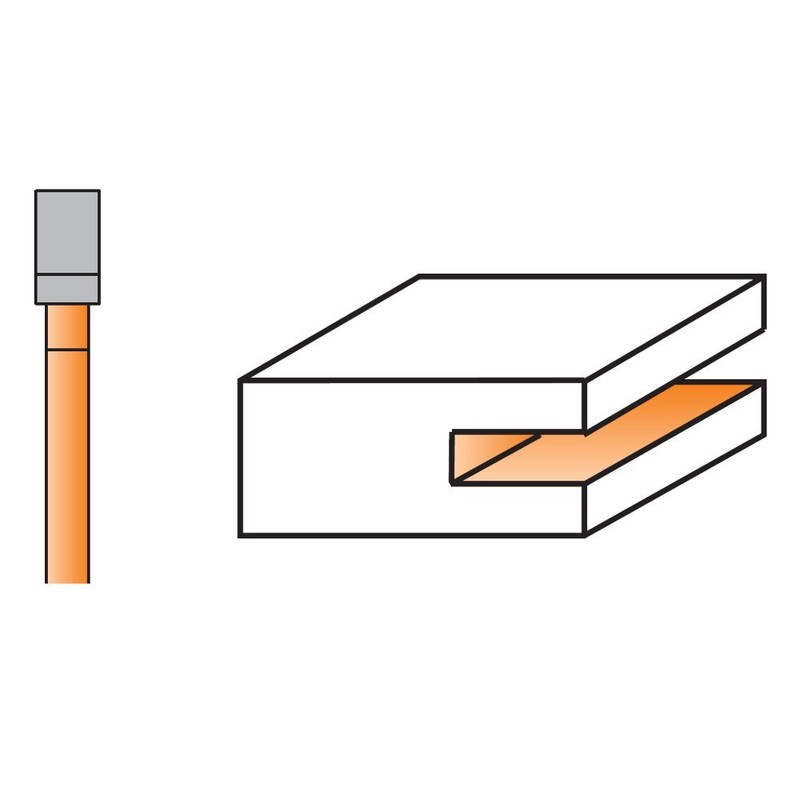 CMT 823.332.11B Slot Cutter with Arbor & Bearing, 1/2-Inch Shank