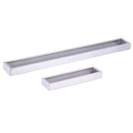 GERZWY Bathroom Hardware Set 2 Piece Towel Ring and Towel Bar SUS 304 Stainless Steel Wall Mounted Brushed Finish