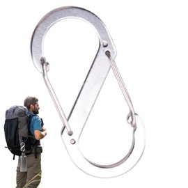 S Carabiner, Carmabiner versperren | Carabiner Schlüsselschüsse Clip,Campingzubehör für Rucksack -Rucksackorganisation im Freien