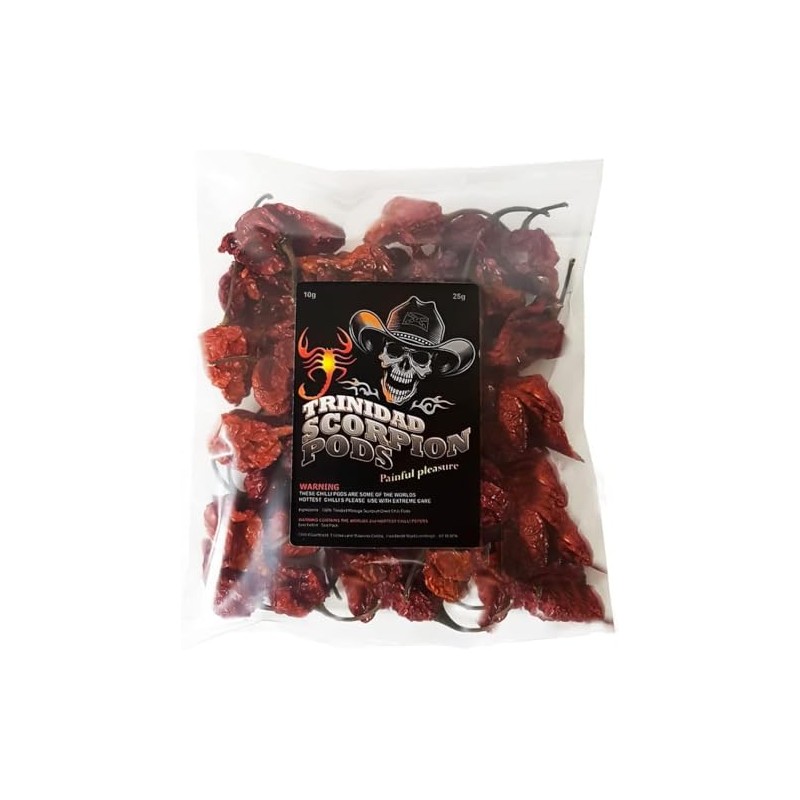 Moruga Scorpion Chilli Pods Whole 10g