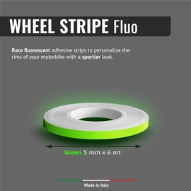 Fluorescent 5 mm x 6 mt green