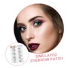 Gatuida 2pcs Artificial Eyebrow Stickers Hair Like Eyebrow Transfer Tool