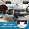 2 Pcs Car Tissue Mask Holder Sun Visor Car Napkin