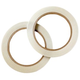 ONAO Double Sided Shoji Tape - 0.2" x 131.2 ft (65.6 ft x 2 Rolls) - Heavy Duty Shoji Paper Tape for Shoji Screen Repair, White, Made in Japan