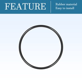 QUARKZMAN Pack of 2 Nitrile Rubber Sealing Round Sealing Ring 105 mm x 95 mm x 5 mm for Tap Plumber Repair Seal Connection, Black