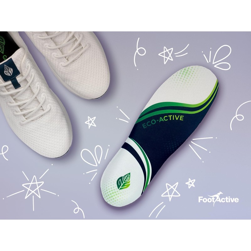 GS Eco-Active Sustainable Arch Support Insoles Green EU 46-48 XL