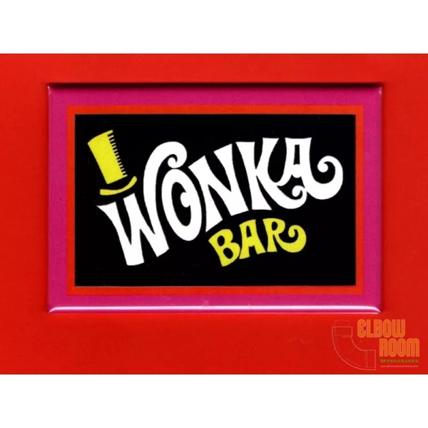 Wonka Bar candy wrapper art 2x3" fridge/locker magnet Willie Wonka