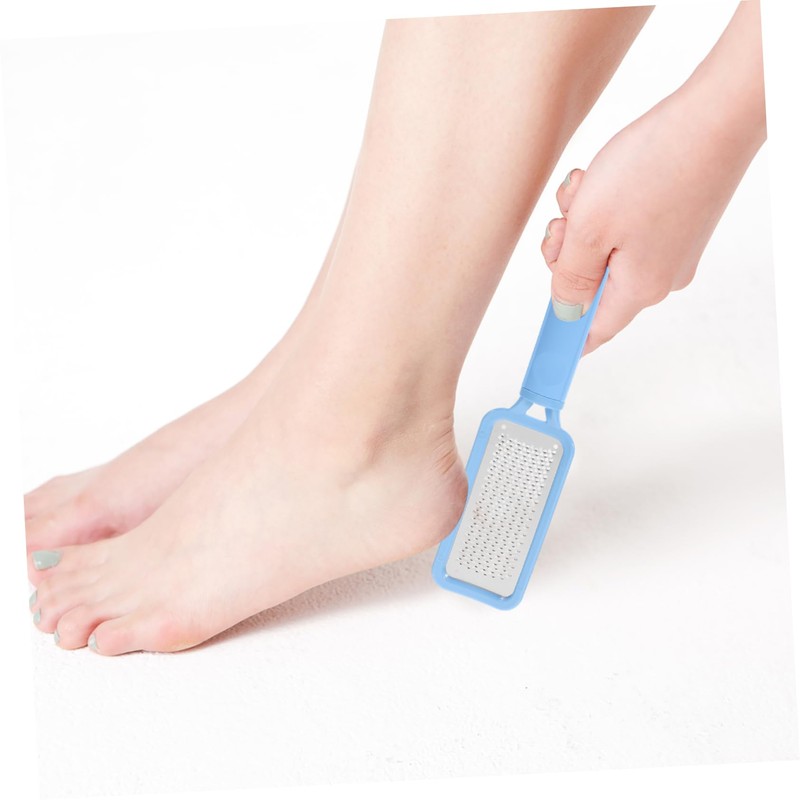 Baluue 3pcs Stainless Steel Foot File Double-sided Callus Remover Tool