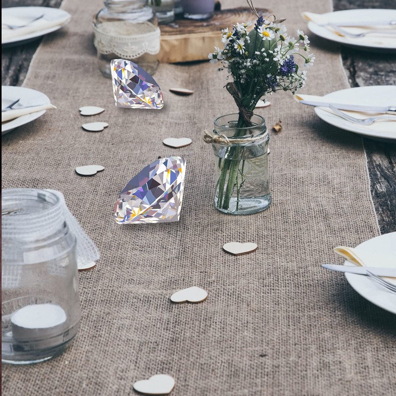 多色透明 水晶 ダイヤモンド 80mm ペーパーウェイト ガラス 部屋の寝室 家の装飾 文鎮 装飾品