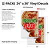 Fresh & Hot Pizza (2-Pack) 24" x 36" Vinyl Decals