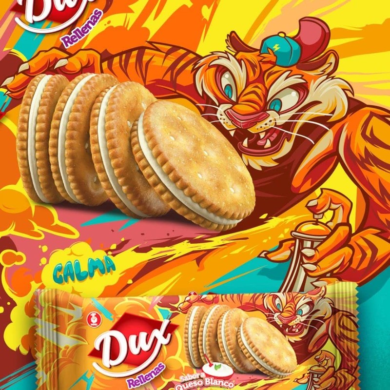 Dux Sandwich Crackers (18 pack) with chocolate cream flavor, snack