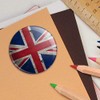 Rustic Distressed United Kingdom British Flag Puffy Bubble Dome Scrapbooking