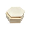 12x14 in Wood Panel Boards Wooden Hexagon Shaped Canvas for