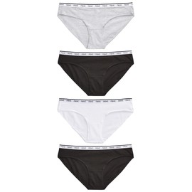 Next Women's Bikini Briefs with Logo Pack of 4 -