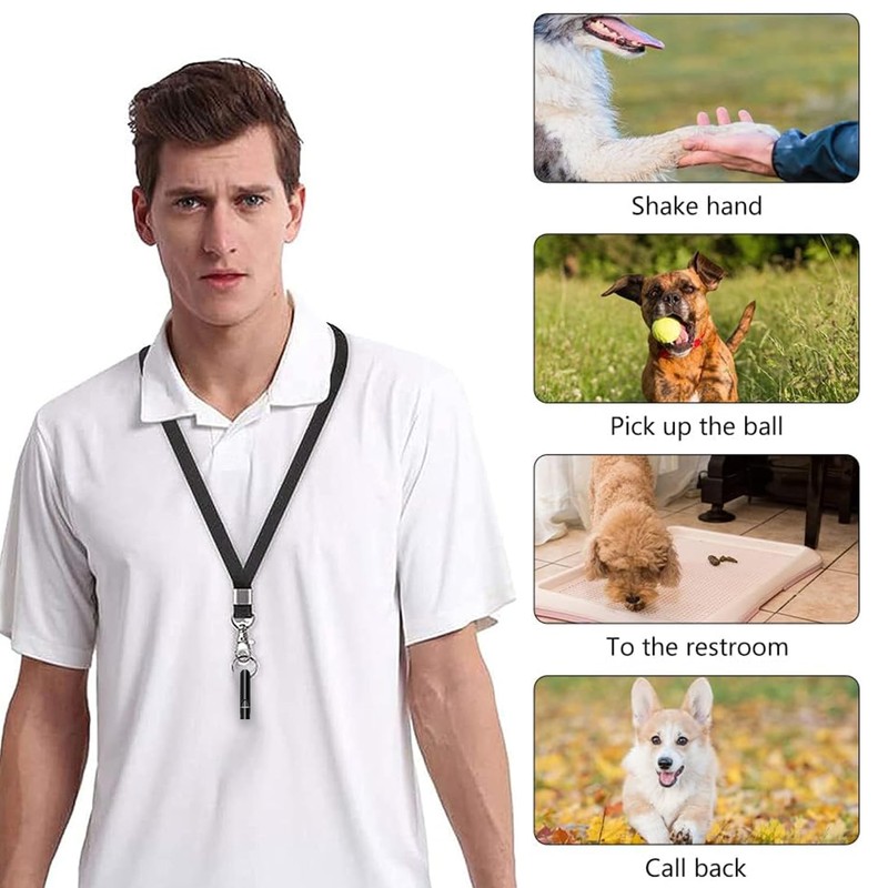 Dog Whistles for Recall,2 Pcs Dog Training Whistle for Recall（Silver