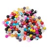 RUBYCA Assorted Mixed Round Druk Crackle Czech Crystal Glass Beads