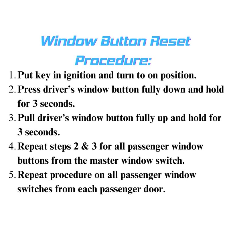 SWITCHDOCTOR Window Switch for 2007, 2008, 2009, 2012, 2013, 2014