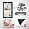 DoubleFill 3 Pcs 11x22 in Newspaper Frame with Mat Assorted