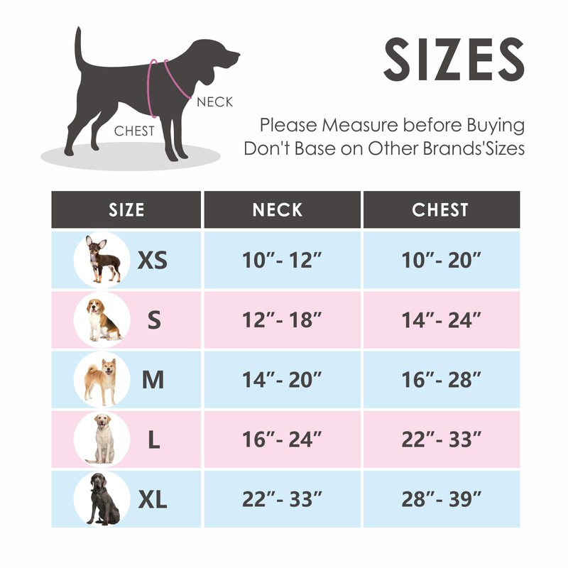 PHOEPET No Pull Dog Harness Adjustable Dog Vest Harness for