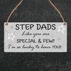 "Cherished Stepdad Appreciation Plaque - Heartfelt Inscription, Perfect for Father's