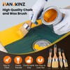 HANJKINZ Chalk and Wax Paint Brush 4Pcs Set, Chalk Paint