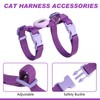 VKPETFR Cat Harness and Leash Set with Airtag Holder for