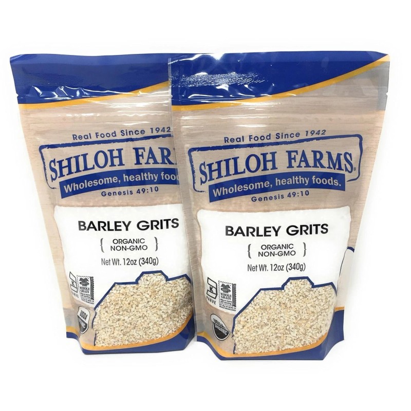 Shiloh Farms Organic Barley Grits 12 Ounce Pack Of 2