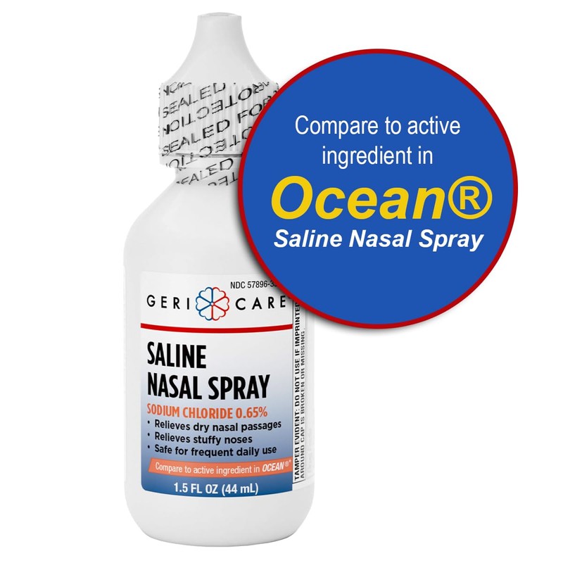 GeriCare Saline Nasal Spray Moisturizer 1.5Fl Oz Sodium Chloride 0.65%