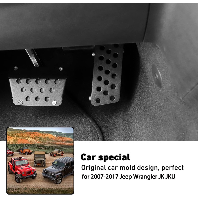 Linskip Gas Pedal Lift Extender Compatible with 2007-2017 Jeep Wrangler