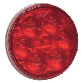 Maxxima Stop/Turn/Tail, 4In, 6 LED, Round, Red