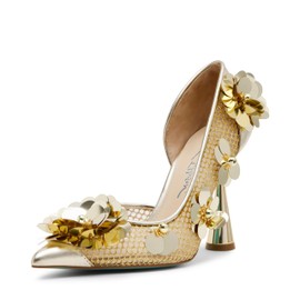 Betsey Johnson Women's Nash Pump, Gold, 6.5