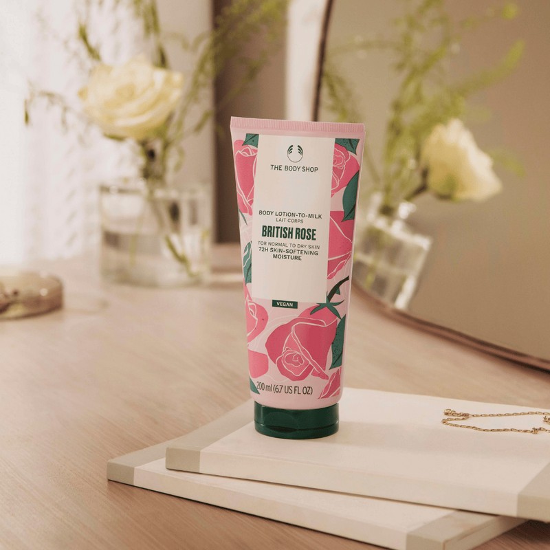 The Body Shop British Rose Lotion-to-Milk (200ml)