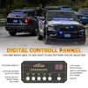 XRIDONSEN 35 inch Blue White Traffic Advisor Light Bar 48