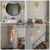 BlesULuk Raindrop Brass Crystal Wall Sconce: Clear Solid Indoor Sconces