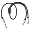 JSADZKJ 1/4" TRS to 2RCA Cable,6.35mm Male to Dual RCA