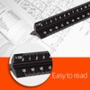 HosDen 30cm Triangular Ruler Metric Architect Matrix Ruler Solid Black