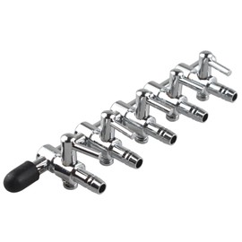 HALJIA 5MM 5 Way Aquarium Manifold Air Flow Pump Splitter Control lever Valve Airline Tube Connector