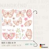 WANDKIND V355 Butterfly Wall Sticker Nursery Wall Sticker 50 x