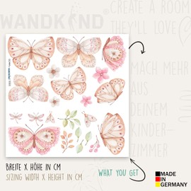WANDKIND V355 Butterfly Wall Sticker Nursery Wall Sticker 50 x 50 cm