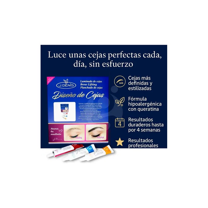 J Denis Diseño Cejas Profesional Efecto Laminado
