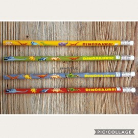 Dinosaur Pencils - Set of 24 - Stationery School and Party Supplies