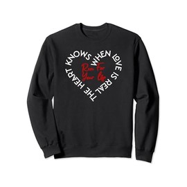 Run For Your Life Heartbeat Motivational Quote Love Heart Sweatshirt