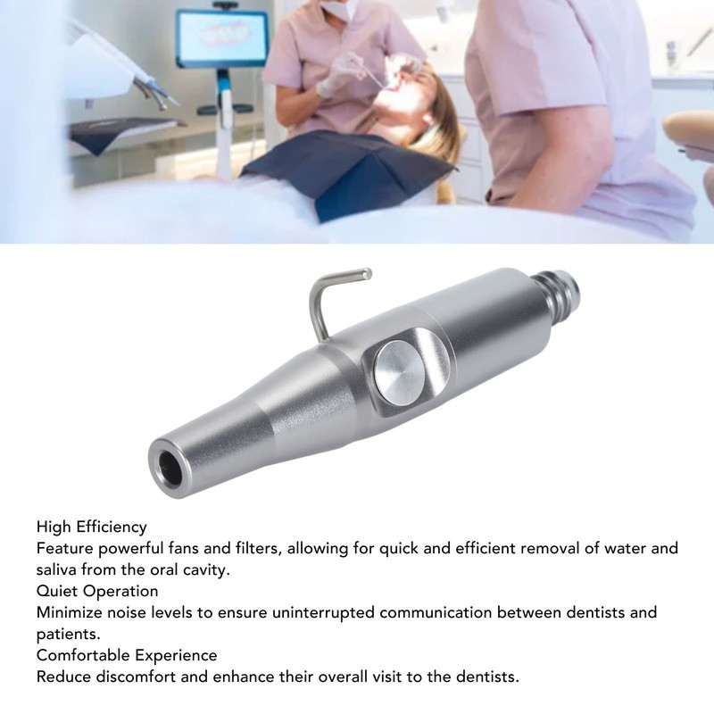 Saliva Weak Suction Handle Aluminum Ergonomic Suction Saliva Weak Conversion