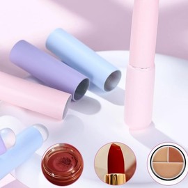 Healvian Set De 3 Brochas De Labios De Silicona Con Tapa Cepillo Flexible Para Aplicar Bálsamo Y Corrector Herramienta Portátil Para Maquillaje Preciso De Labios